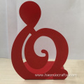 Creative personality red note metal book shelf